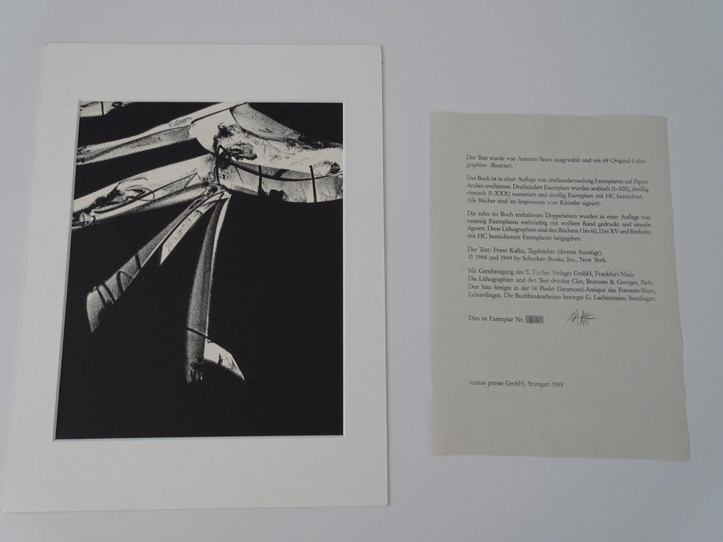 Antonio Saura (1930-1998) - Kafka #3.2