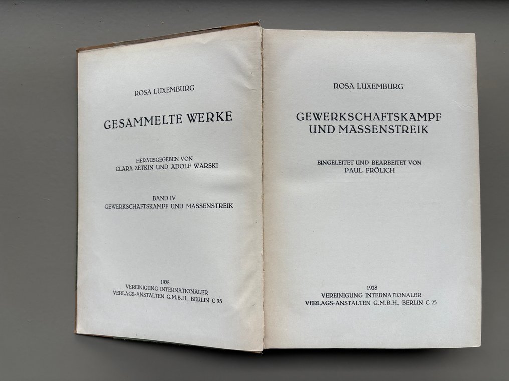 Rosa Luxemburg - Drie delen Gesamelte Werke Rosa Luxemburg - 1923-1928 #3.2