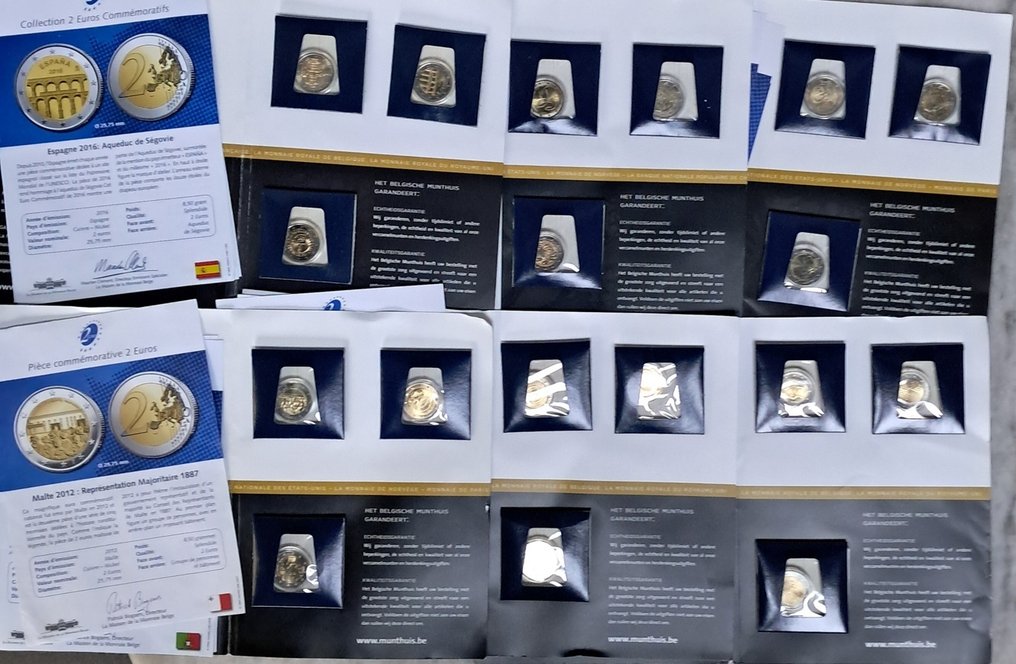 Europe. 2 Euro Various Years (39 monnaies) (Sans prix de réserve) #1.0