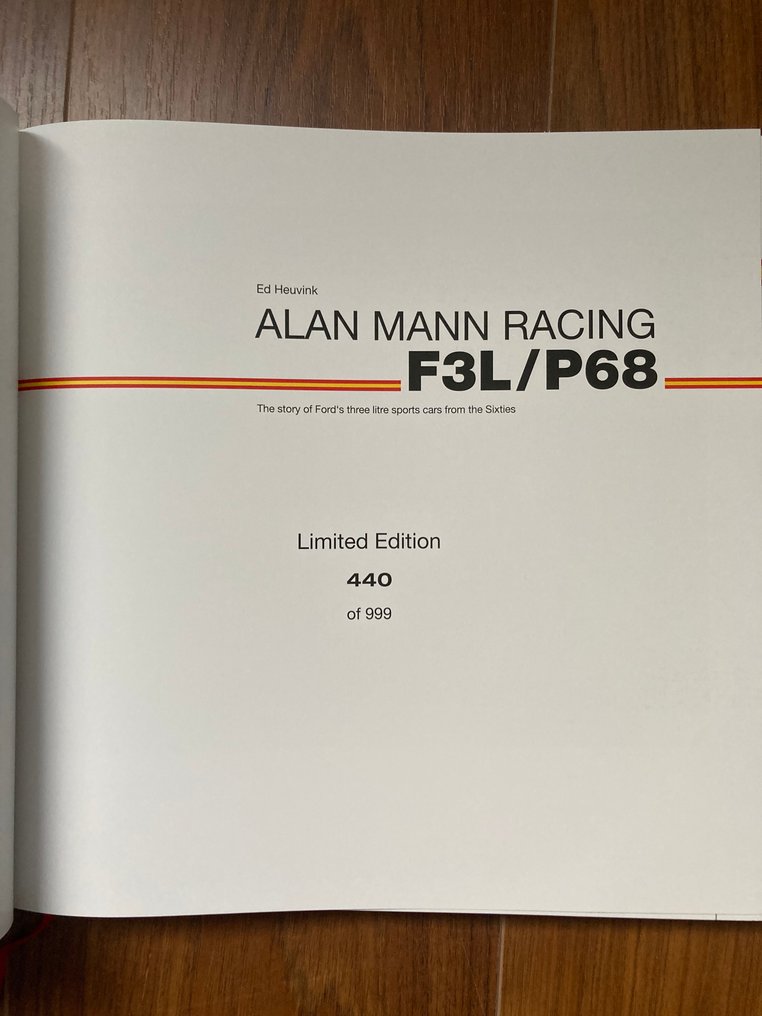 书名:Alan Mann Racing | 作者:Ed Heuvink(限量发行440本,共999本) - Ford - F3L / P68 - 2017 #3.2