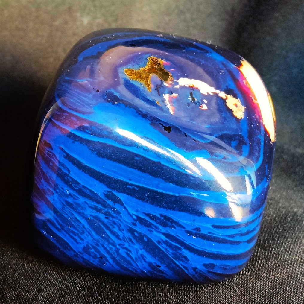 Monolith aus Bernstein Vollständig poliert - Höhe: 90 mm - Breite: 80 mm- 370 g #4.3