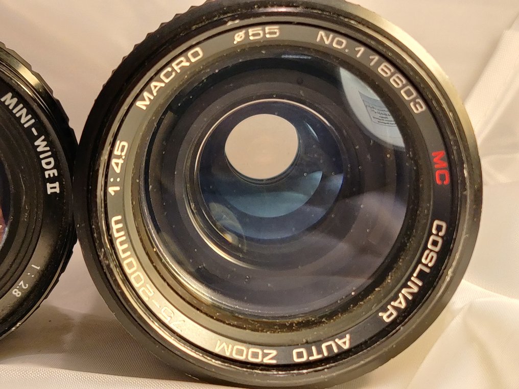 Cosina, Sigma, Coslinar Lot van 3 lenzen (PK): 2,8/28mm Mini-Wide II + 250mm + 4,5/75–200mm | Obiectiv prim #1.0