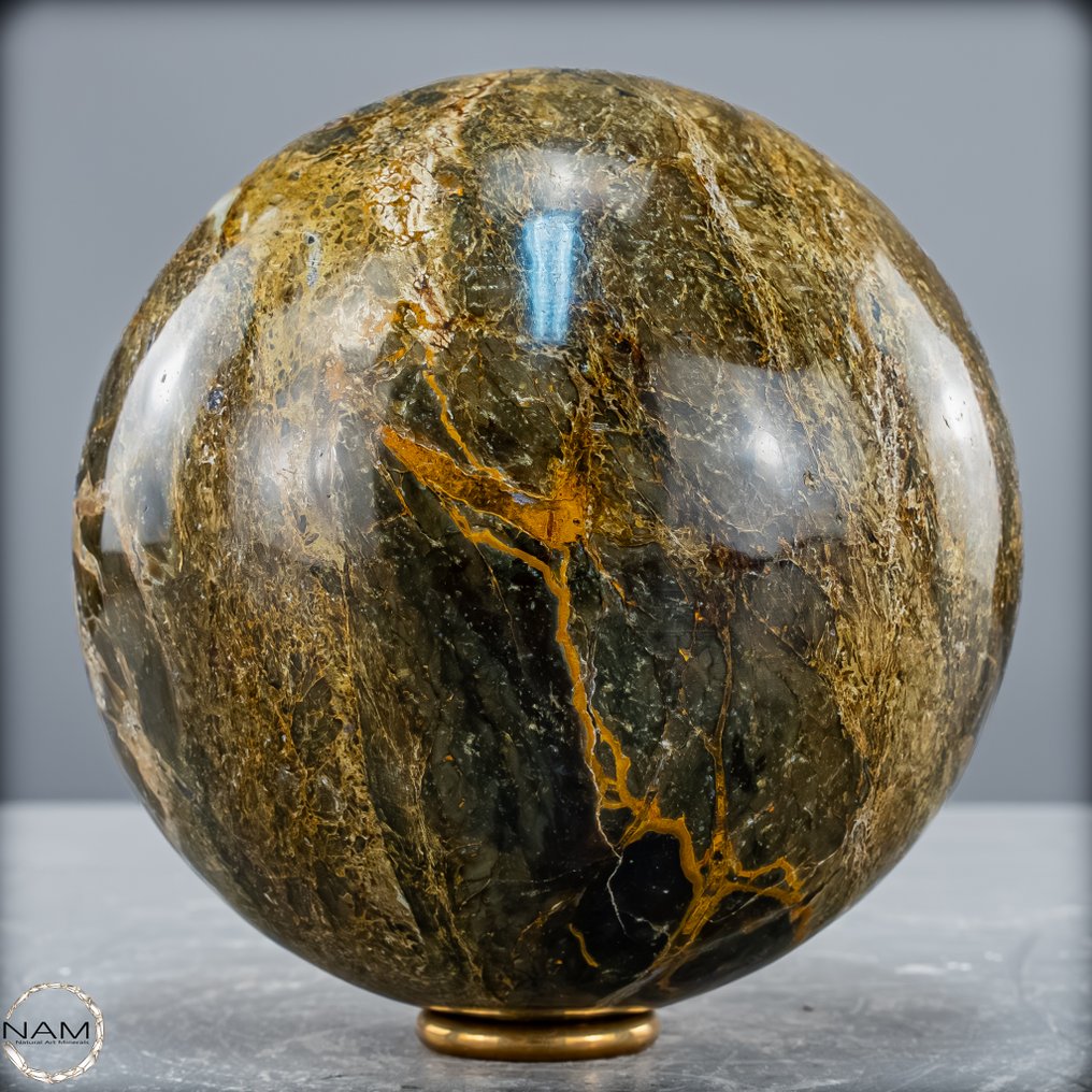 非常罕见的天然极好欧泊 Sphere，印尼- 1351.11 g #1.0