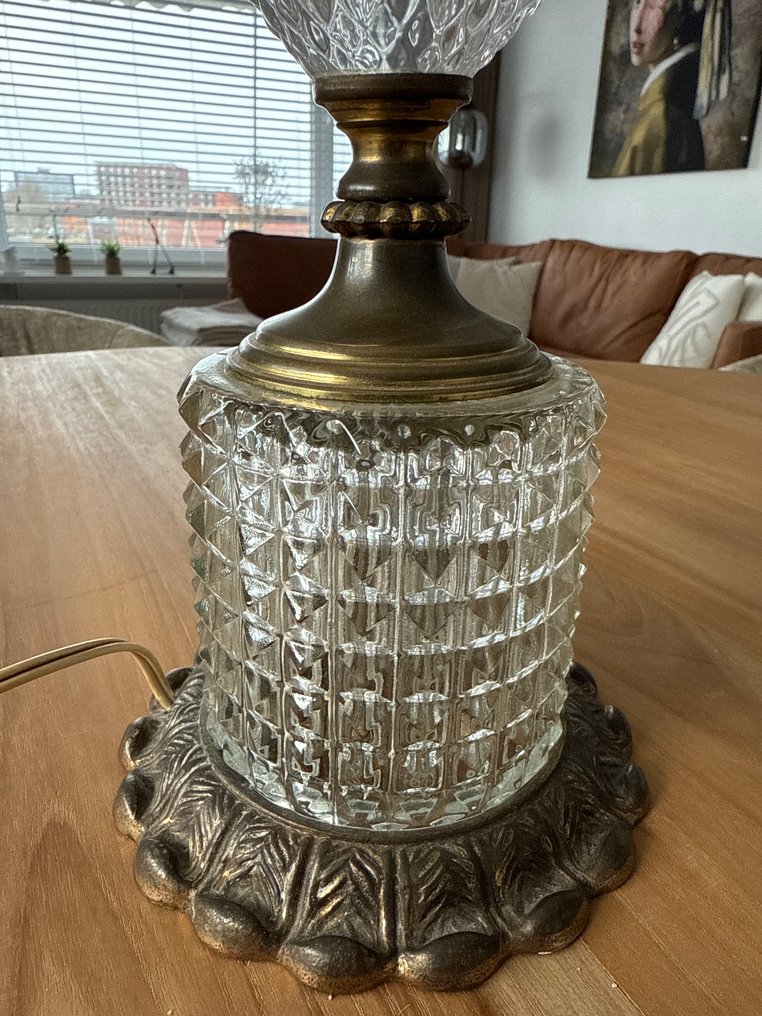 Lámpara de sobremesa - Vidrio, Latón, Metal #2.1