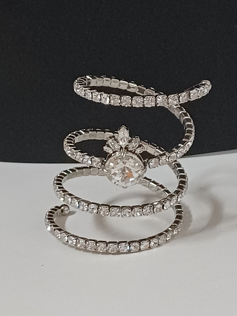 Miu Miu - Synthetischer Edelstein - Silberplattierung - Armband #1.0