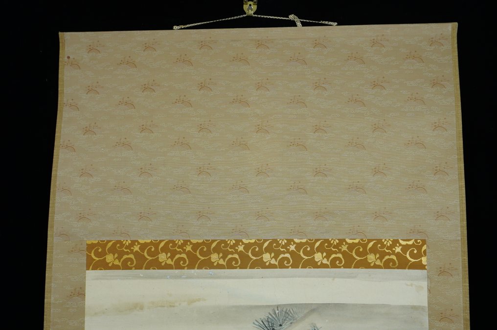 Absolute auction – Japanese Hanging Scroll – Monkeys on a Cliff - Miyao Ryuhosai 宮尾流芳斎 - 日本 - 江戶時代晚期  (沒有保留價) #3.2