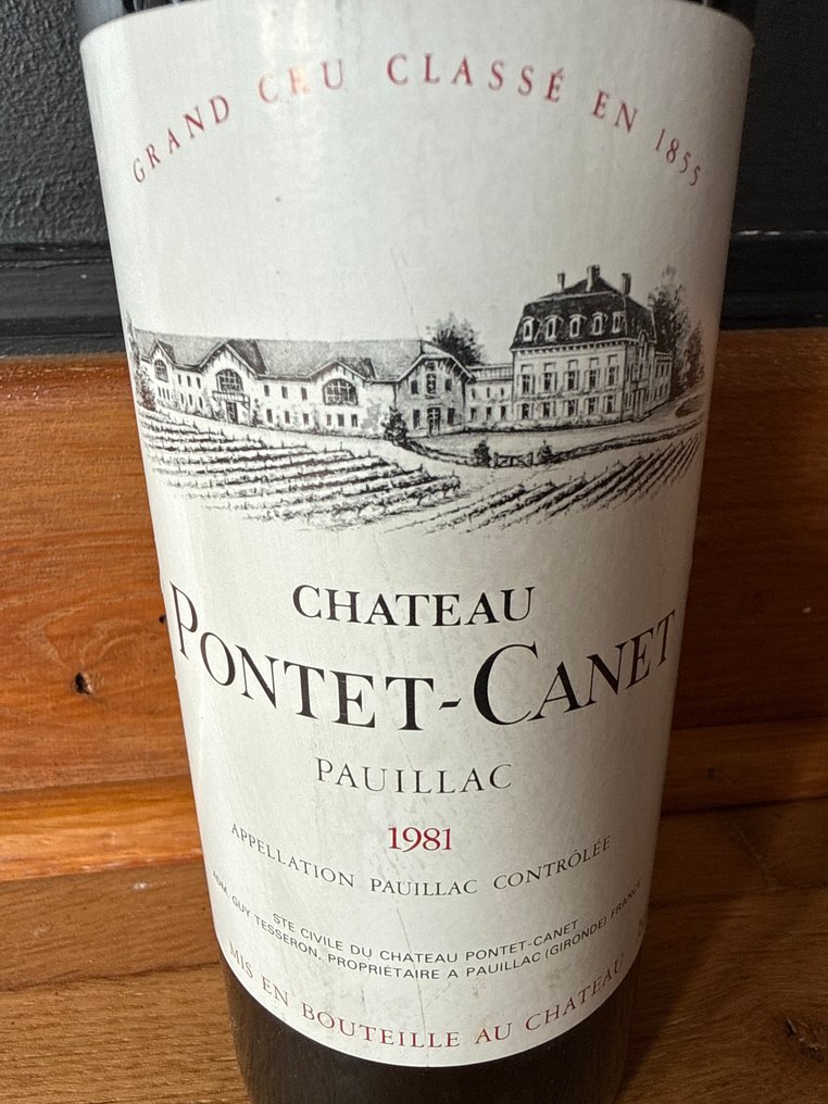 1981 Château Pontet Canet - Bordeaux, Pauillac 5ème Grand Cru Classé - 1 Bottle (0.75L) #3.2