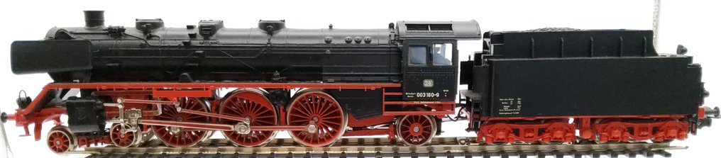 Märklin H0 - 3085 - Όχημα μεταφοράς ατμομηχανής (1) - BR 003-160-9 με τριπλό φωτισμό και υπερσύγχρονο κινητήρα - DB #1.0