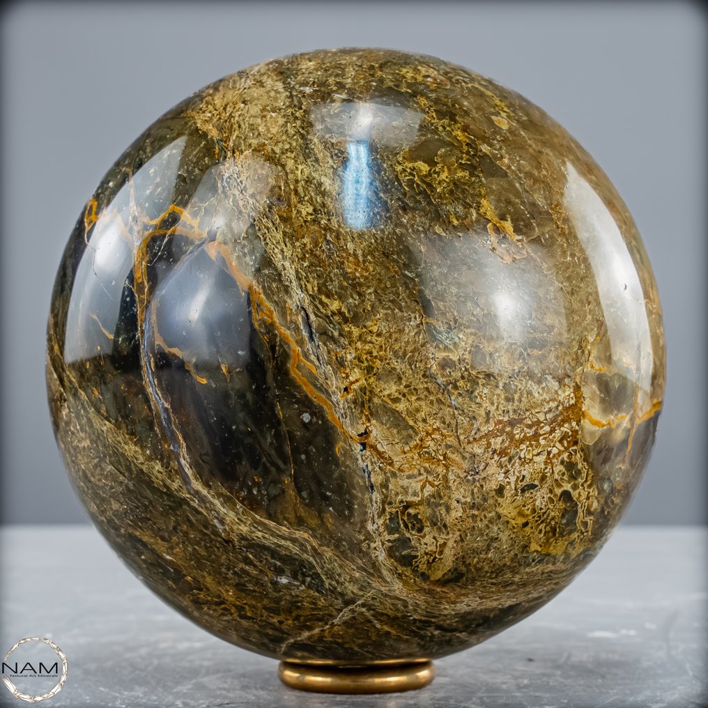 非常罕见的天然极好欧泊 Sphere，印尼- 1351.11 g #1.0