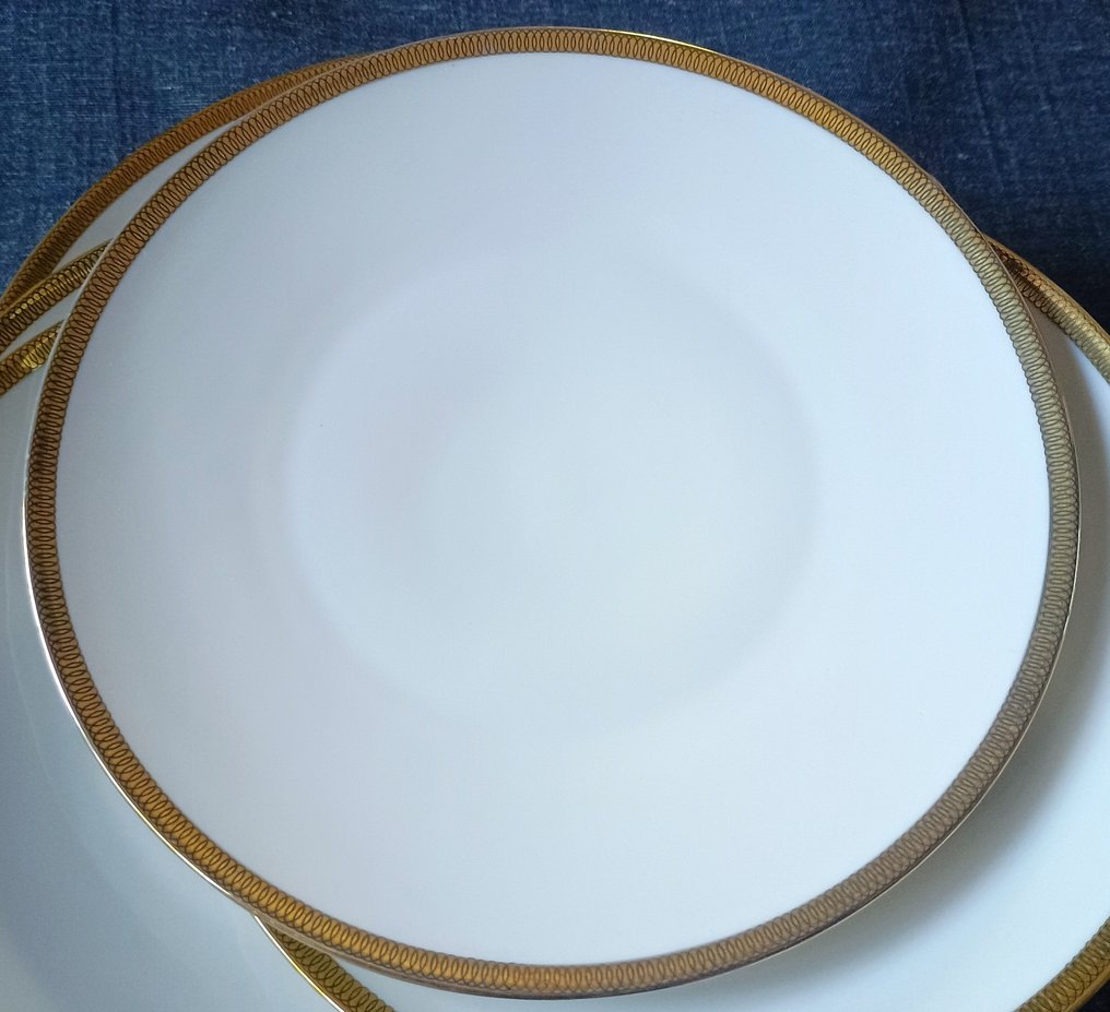 Tirschenreuth - 12人用餐具套装 (36) - 24K金 - 金色边框 #3.2