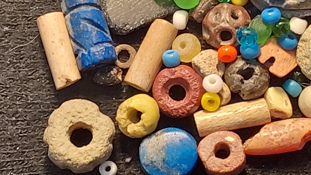 古埃及到罗马 玻璃 超过100个古老的珠子  (没有保留价) #4.3