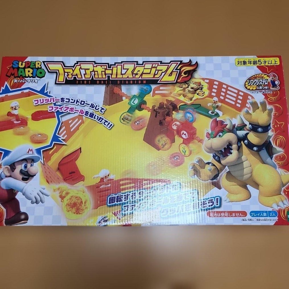 EPOCH Co., Ltd. - Lelu Super Mario “Fireball Stadium” Two-Player Action Game — EPOCH (Japan), Complete Set - 2010-2020 - Japani #1.0