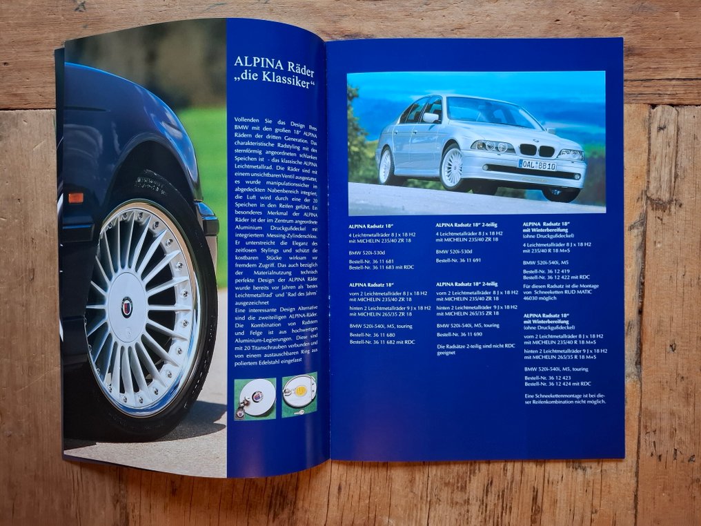 Brochure - BMW - Alpina E39 - Original Alpina Teile - 2003 #2.1