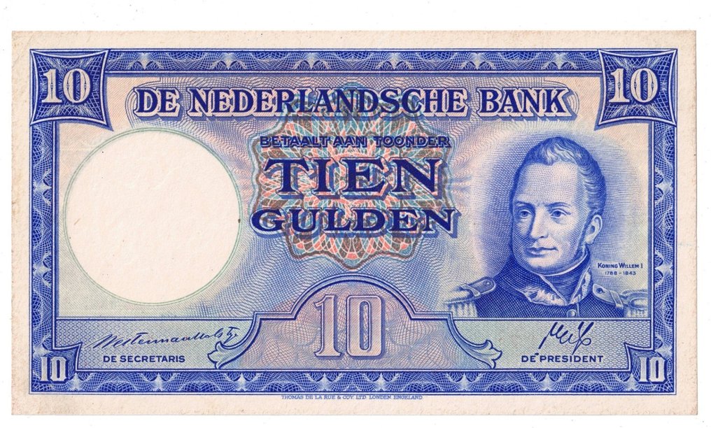 Netherlands. - 10 Gulden 1945 - Pick 75a - incorrect birth-date (No reserve price) #1.0