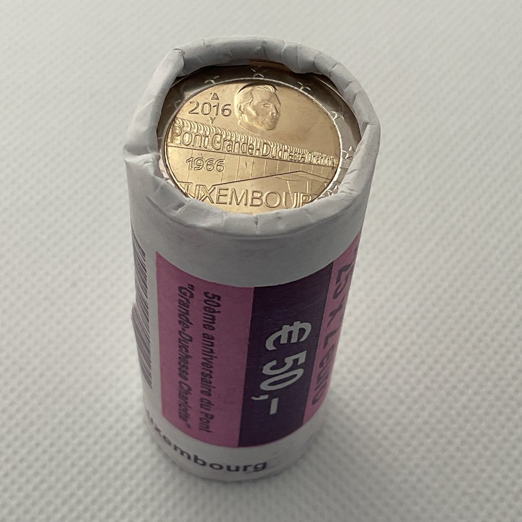 卢森堡. 2 Euro 2016 "Charlottebrug" (25 stuks) in zichtrol (没有保留价) #1.0