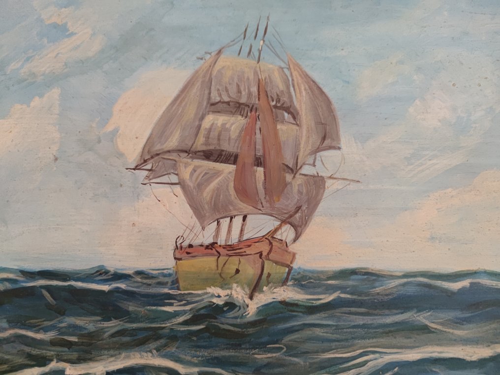 Angelo Silvio Galli (1879-1954) - Veliero in Navigazione #3.2