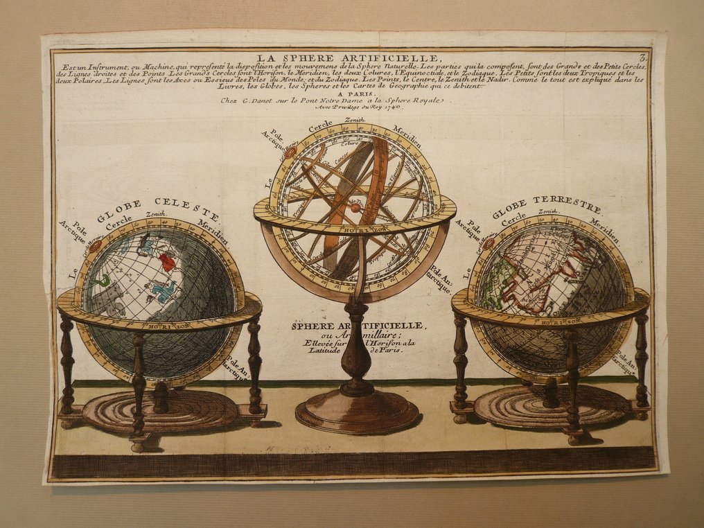 World - Globusy, Ziemia, Niebo; N. de Fer - La Sphere Artificielle - 1701-1720 #1.0