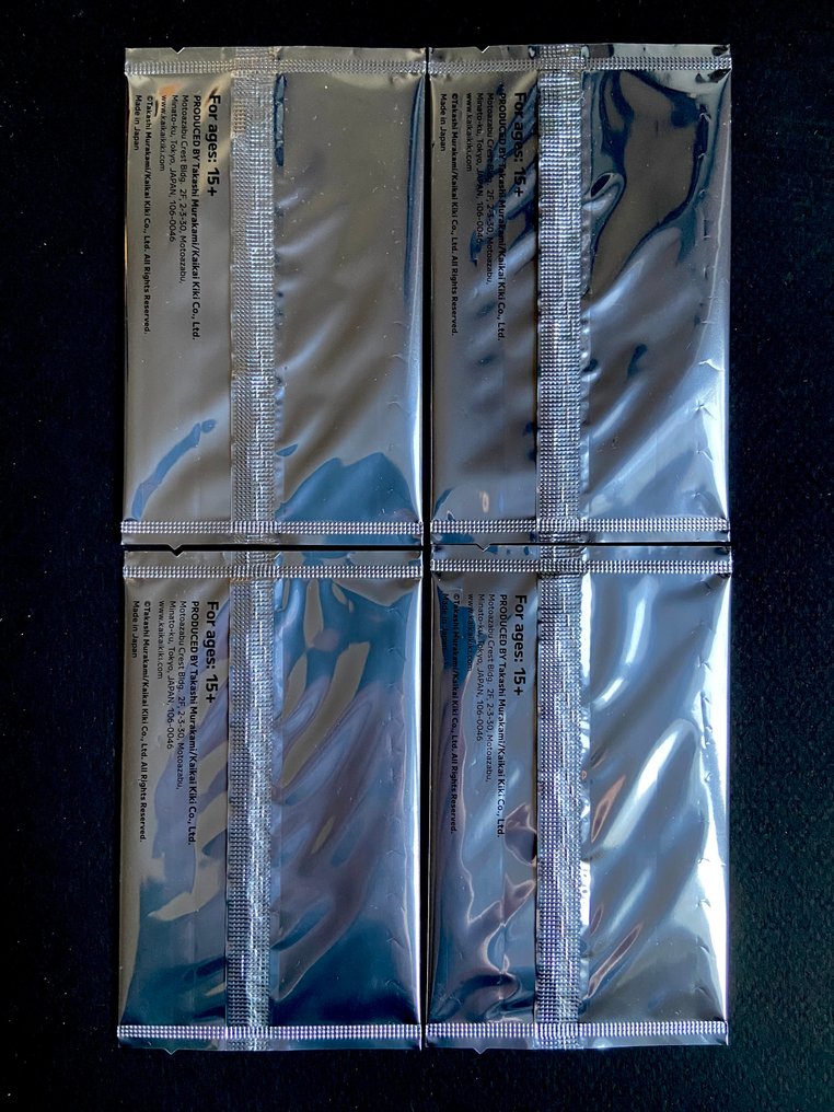 Takashi Murakami | NEW | 108 Flowers revised NFT limited edition | Rare Set of 4 Sealed packs - 4 Verzegelde kaart - Takashi Murakami Limited edition #3.2