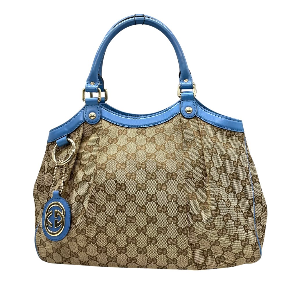 Gucci - GG Canvas Sukey Tote Bag Handbag with Charm - Τσάντα #2.1