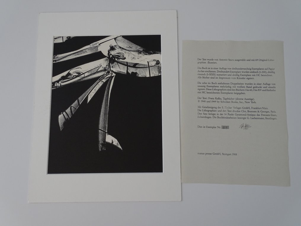 Antonio Saura (1930-1998) - Kafka #2.1
