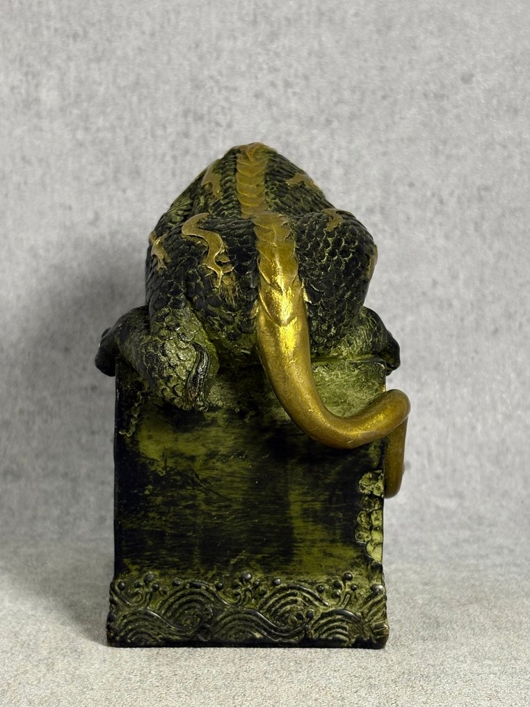Εξαιρετική εικόνα, δράκος / μυθικό πλάσμα. - Μπρούντζος - Κίνα - Late 20th century #3.2