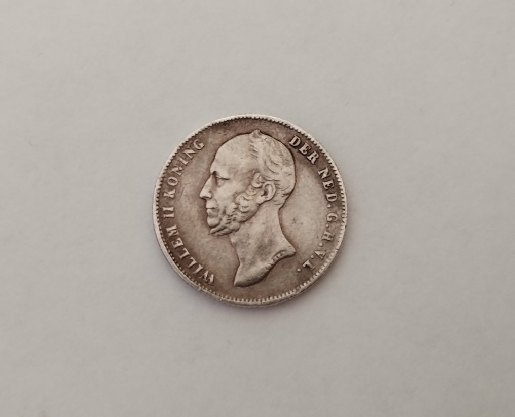 荷兰. 威廉二世. 1/2 Gulden 1846 (Vermoedelijk Replica)  (没有保留价) #3.2