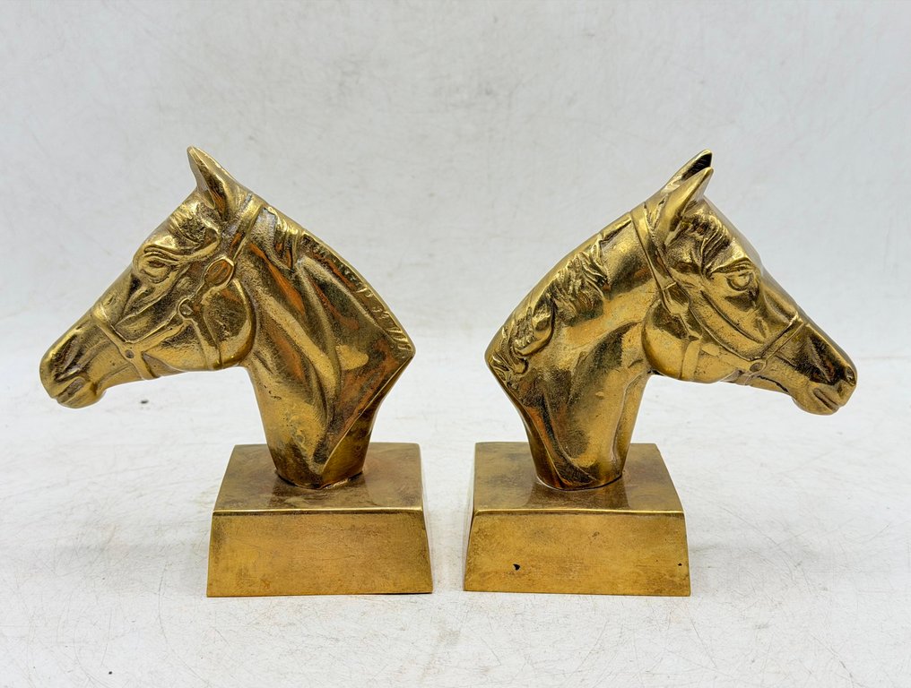 Figura - Bustos de Caballos  (2) - Sárgaréz #2.1