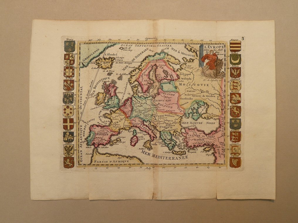 Eurooppa - Iceland; J. Ratelband - L'Europe - 1701-1720 #1.0