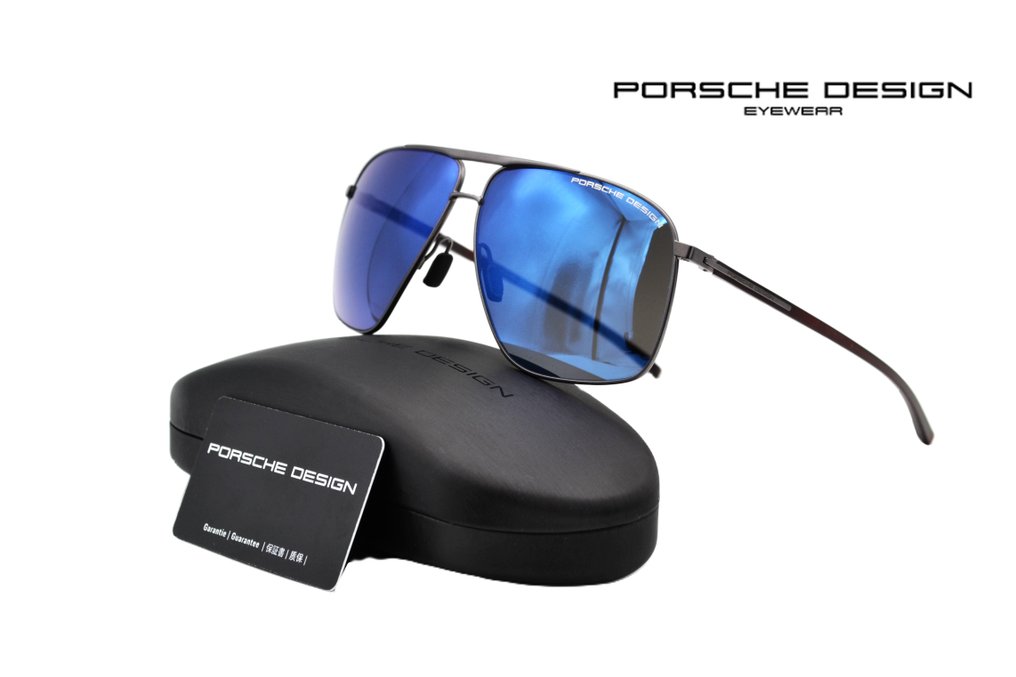 Porsche Design - P8933C - Made in Italy by De Rigo *New Collection* - Exclusive Pilot Design & Blue Lenses - *New* - Γυαλιά ηλίου #1.0