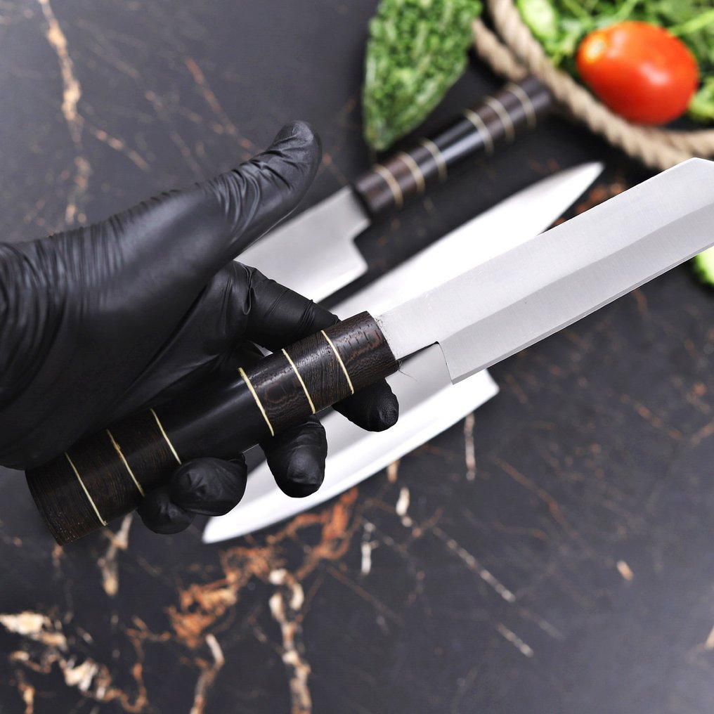 厨刀 - Chef's knife -  Japanese Style-PT-56 - 钢, 木 - 葡萄牙 - 日本钢刀套装 #3.2