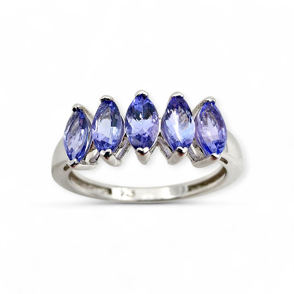 Fără preț de rezervă - Inel Argint - Tanzanite (Certificat) #3.2