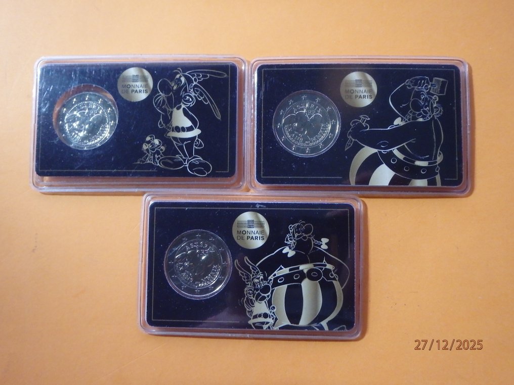 Γαλλία. 2 Euro 2019 "Astérix" (3 coincards) (χωρίς τιμή ασφαλείας) #1.0