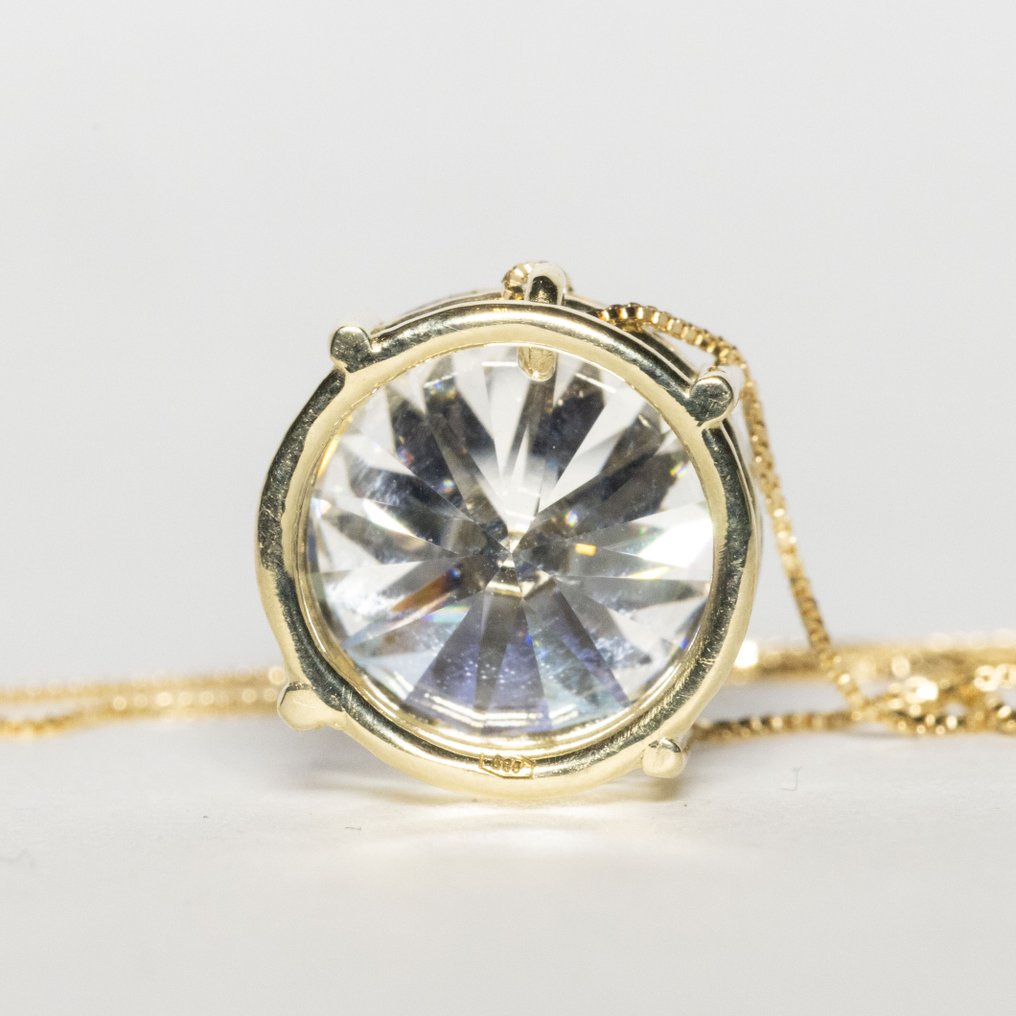 沒有保留價 - 吊墜頸鏈 - 14 克拉 黃金 -  5.00ct. tw. 鉆石 (實驗室培育) - F VVS2 3EX #3.2