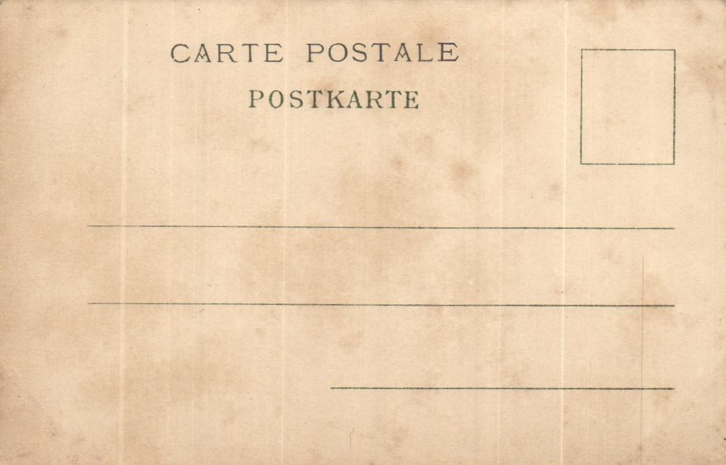 Alphonse Mucha - 2 rare, original, and unsigned views from around 1900 - a few rust spots - Postcard (2) - 1900-1900 #3.2