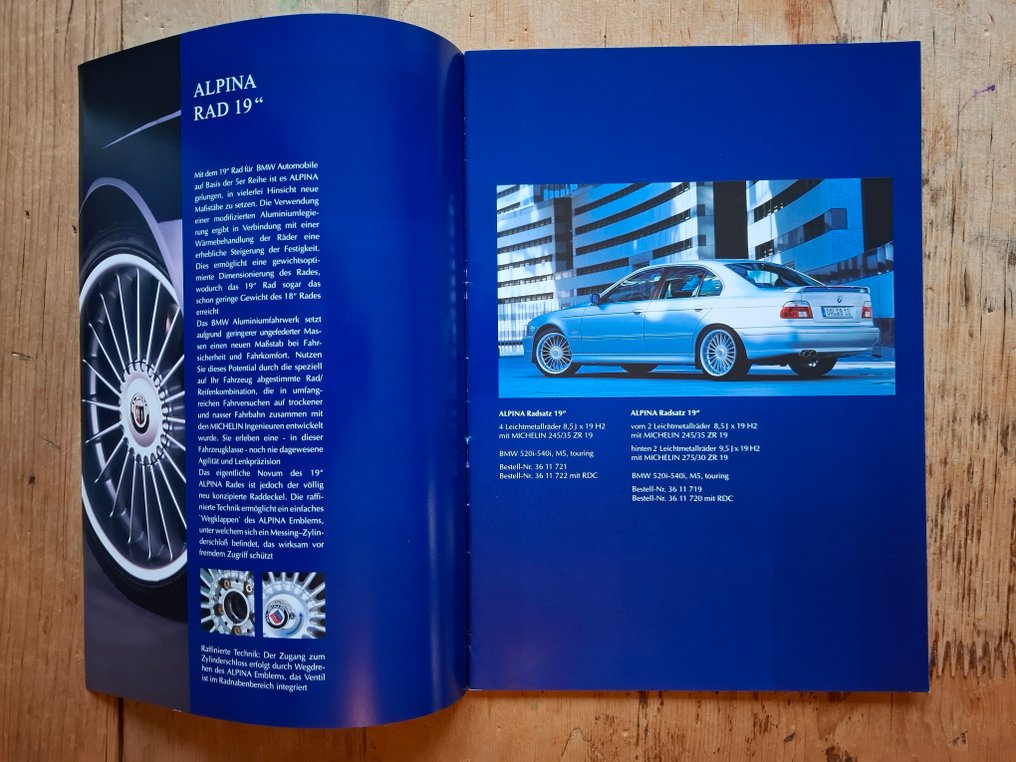 Brochure - BMW - Alpina E39 - Original Alpina Teile - 2003 #1.0