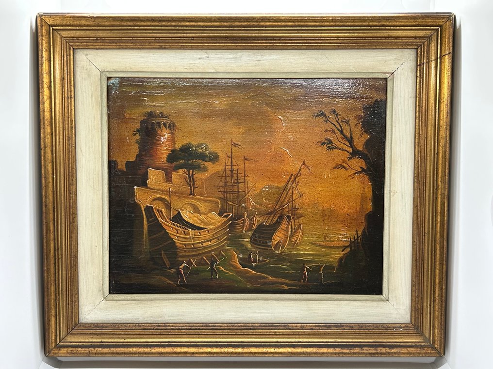 Nello stile di Salvator Rosa (XIX), Naar - Marina del porto #1.0