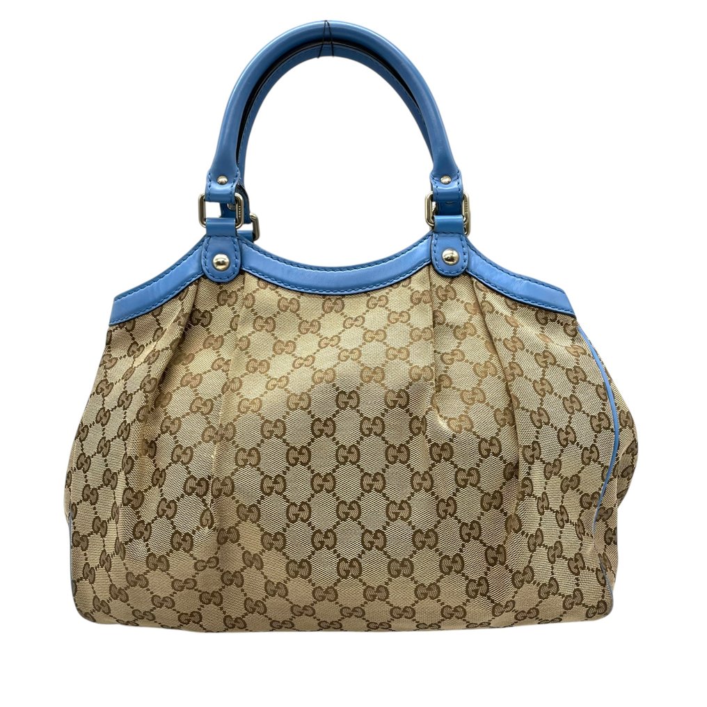 Gucci - GG Canvas Sukey Tote Bag Handbag with Charm - Τσάντα #1.0