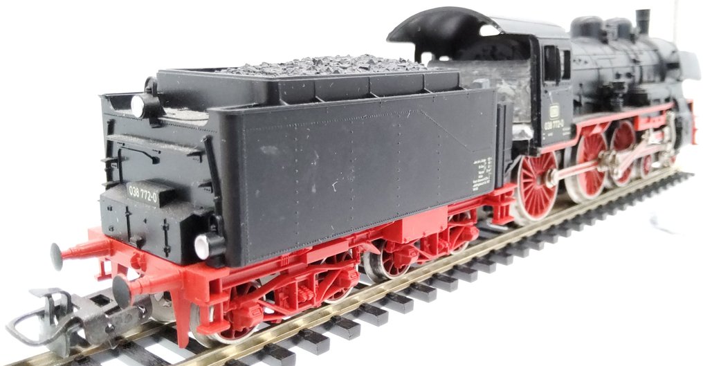 Märklin H0 - 3099 - 蒸汽火車 (1) - BR 38 772-0 单侧头灯照明 - DB #4.3