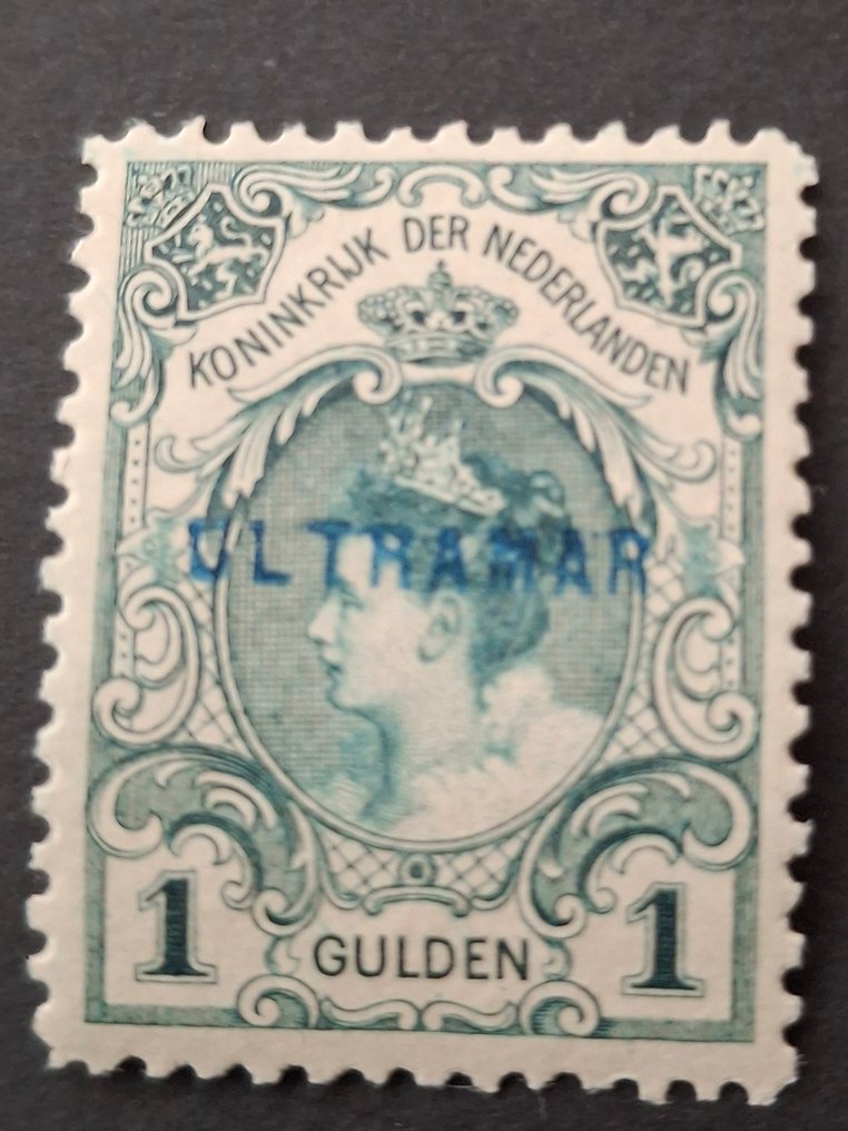 Netherlands 1899 - Wilhelmina had Ultramar print. - NVPH 77B met attest H. Vleeming #1.0