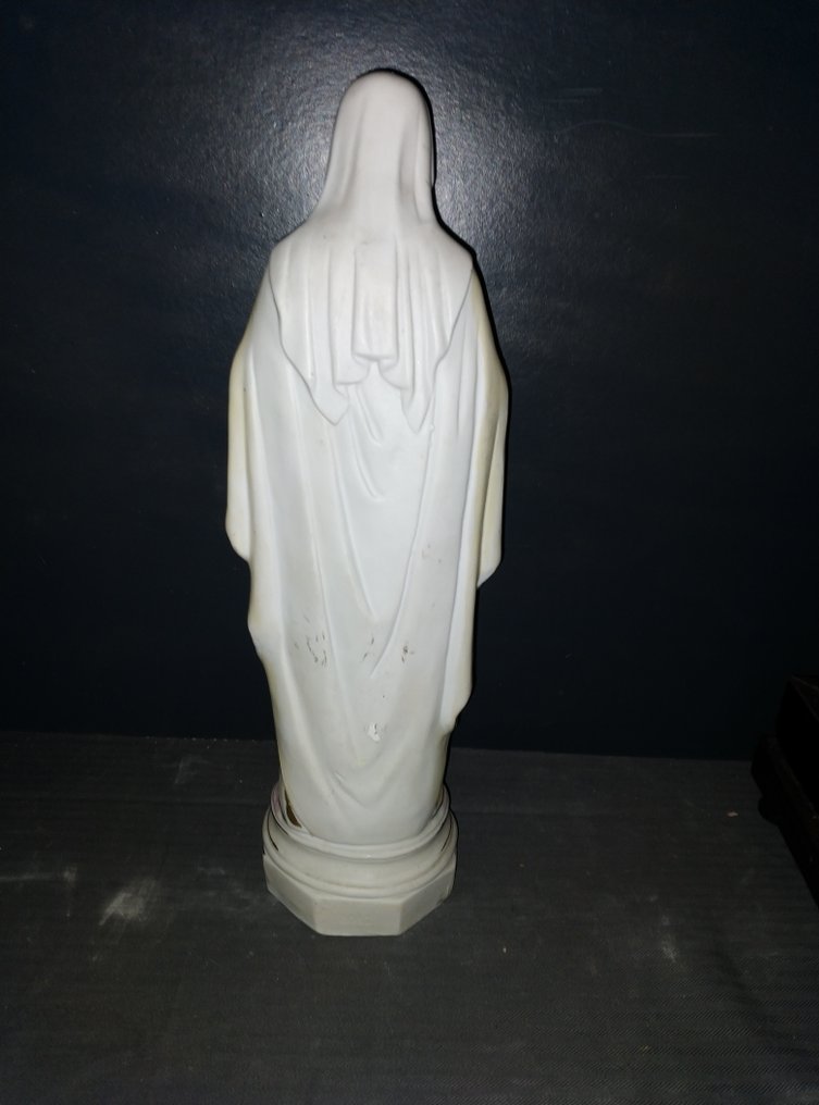 雕像 - Madonna - Heilig Hart - 34 cm - Bisquit瓷器 #3.2