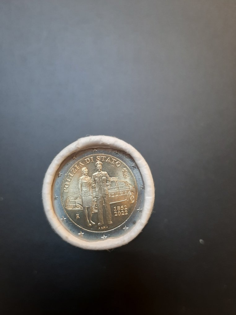 Ιταλία. 2 Euro 2022 "Polizia di Stato" (25 monete) in rotolino (χωρίς τιμή ασφαλείας) #4.3