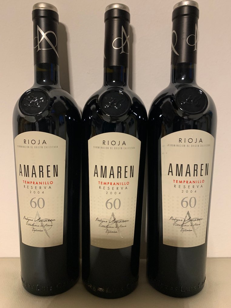 2004 Bodegas Amaren, Tempranillo - 拉里奧哈 Reserva - 3 瓶 (0.75L) #1.0