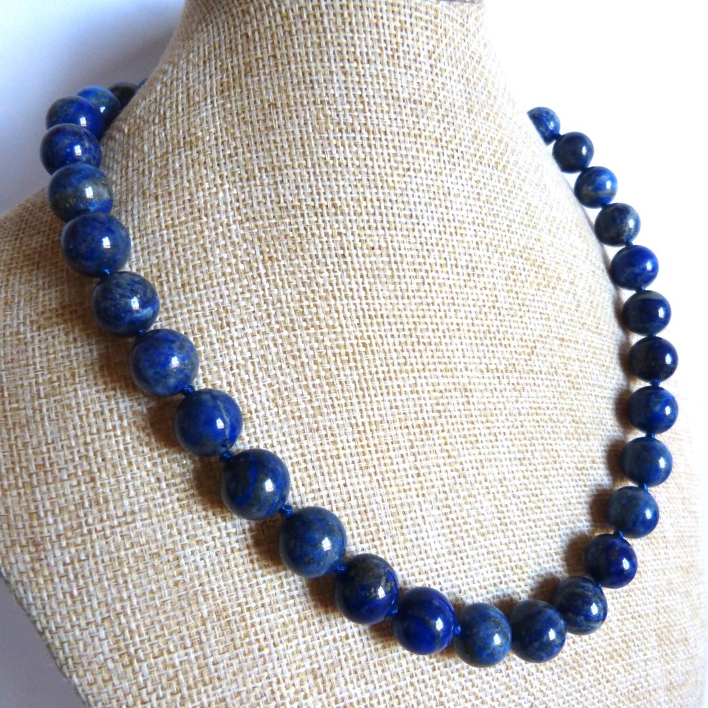 漂亮的阿富汗青金石项链 - 45 厘米- 101 g #2.1