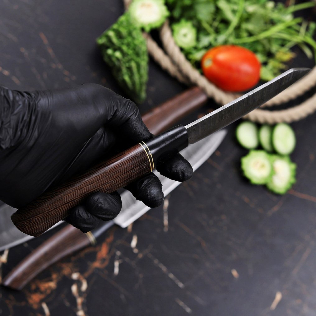 厨刀 - Chef's knife -  Japanese Style-PT-52 - 钢, 木 - 葡萄牙 - 日本钢刀套装 #2.1