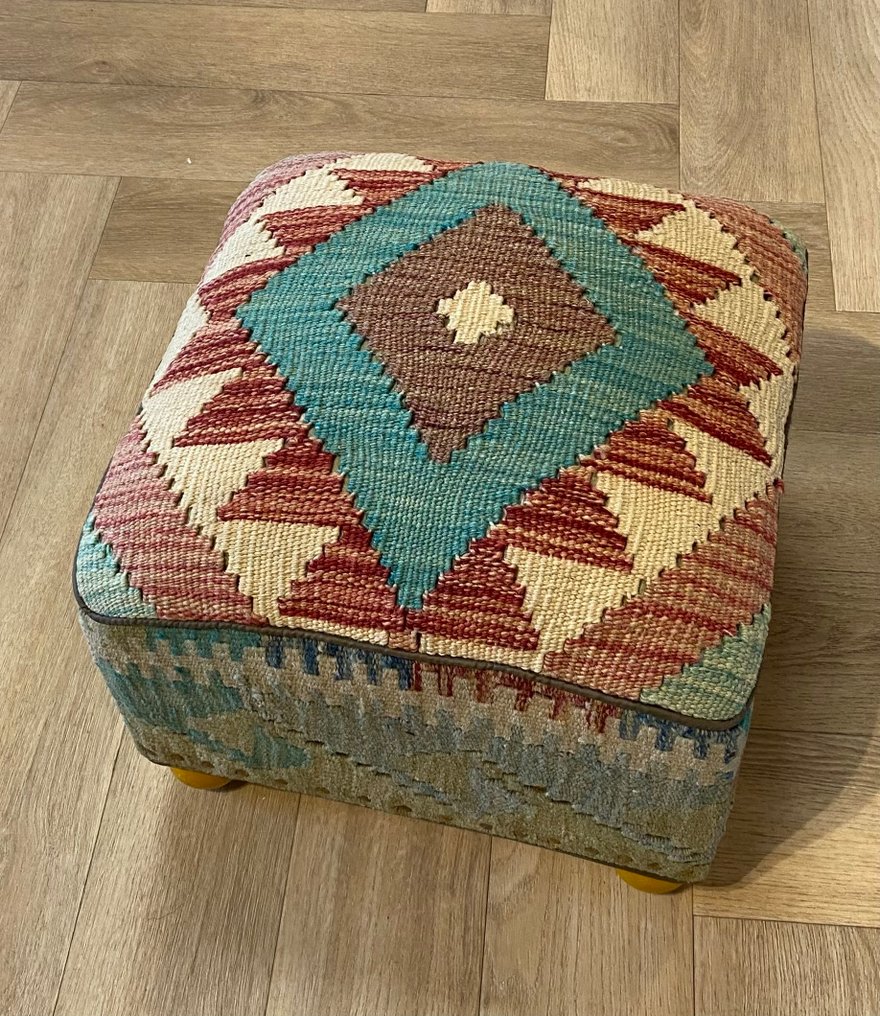 Kelim Poef (neuf / non utilisé) - Tapis - 34 cm - 34 cm #1.0