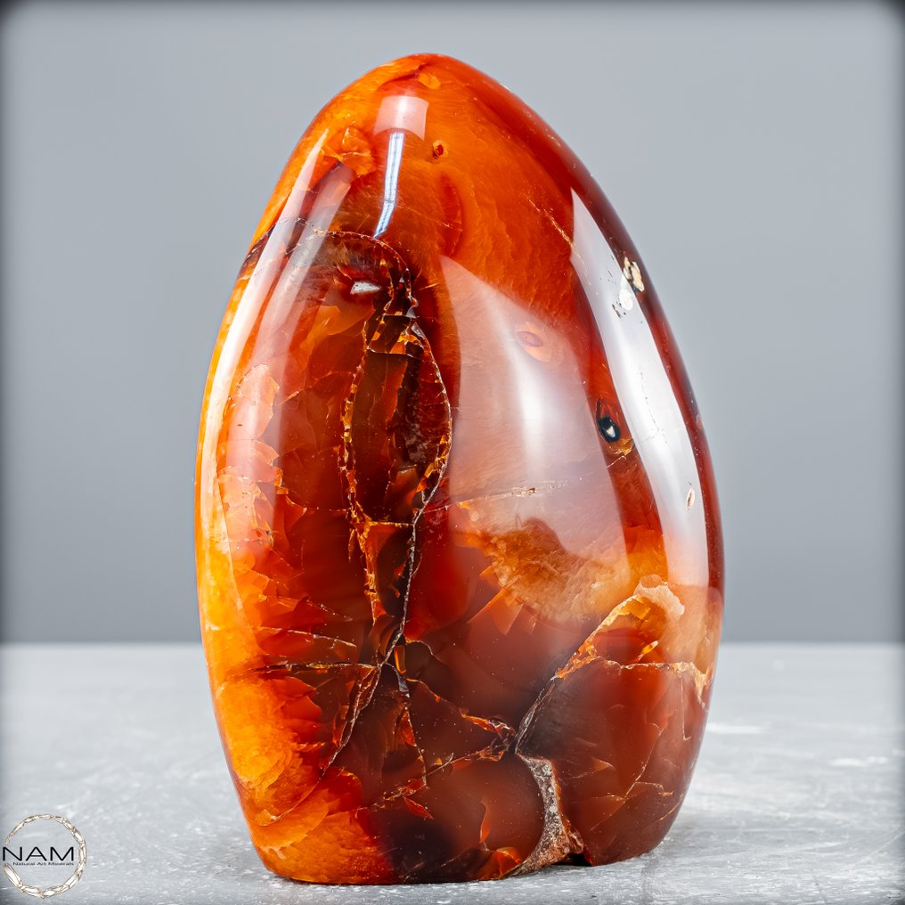 Beautiful natural agate and carnelian Freeform, Brazil- 655.18 g #3.2