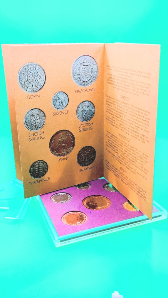 Royaume-Uni. Mint Set 1970 Queen Elizabeth II, Completo con gettone commemorativo. (Sans prix de réserve) #4.3