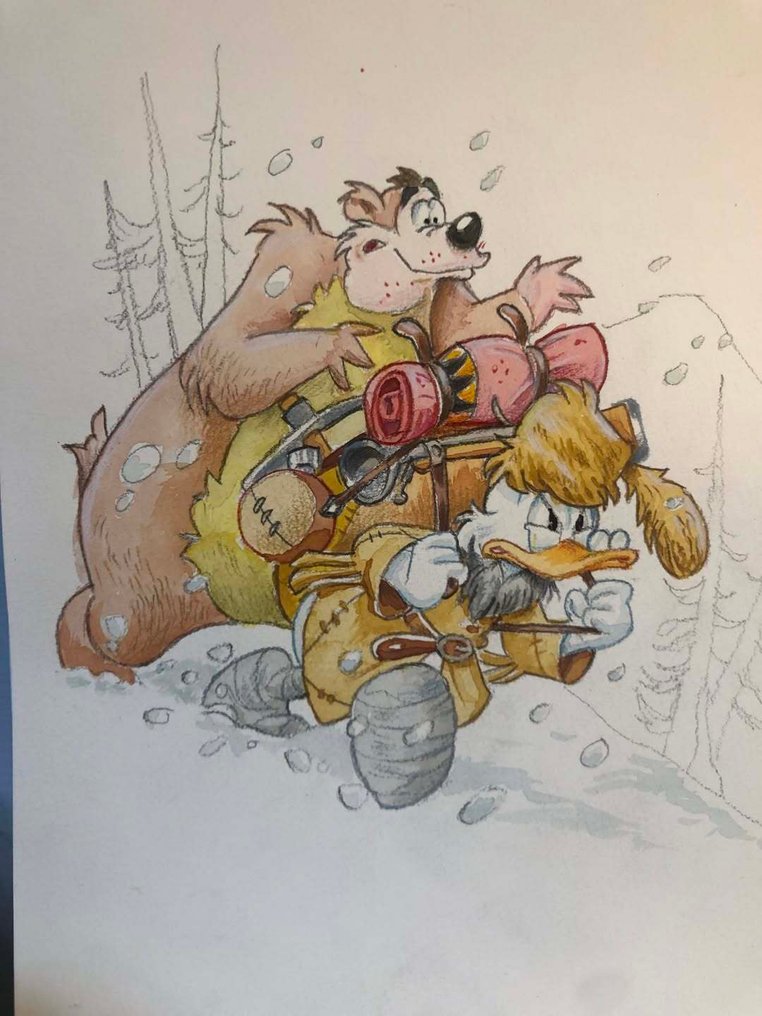 Valerio Held - 1 Watercolour - Topolino - "Amici" #1.0