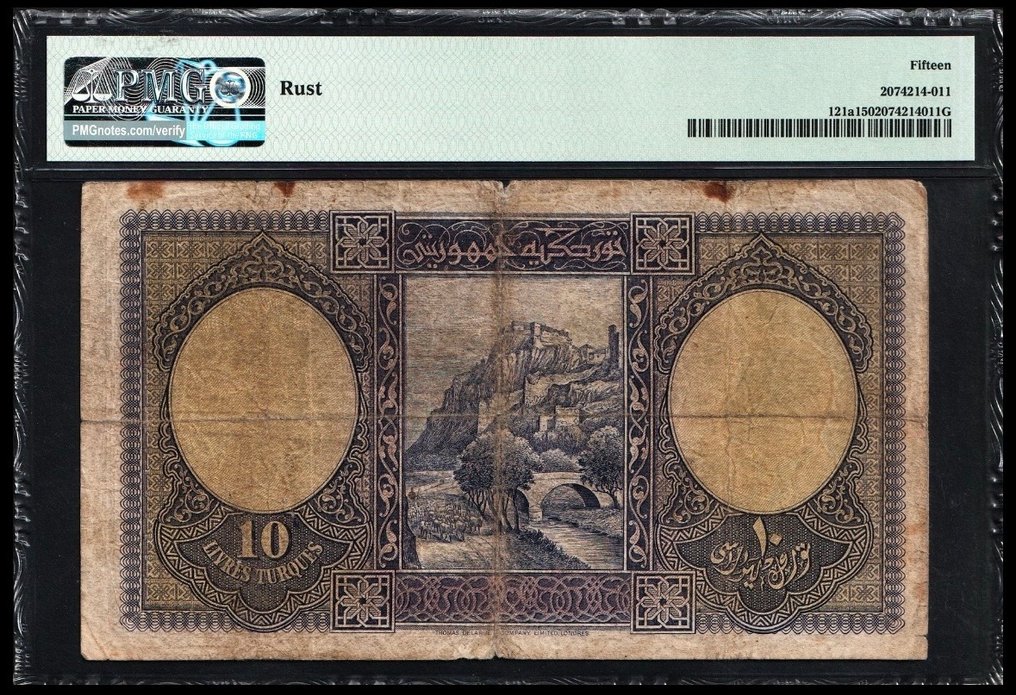 Turkki. - 10 Livres ND (1926) - Pick 121a #1.0