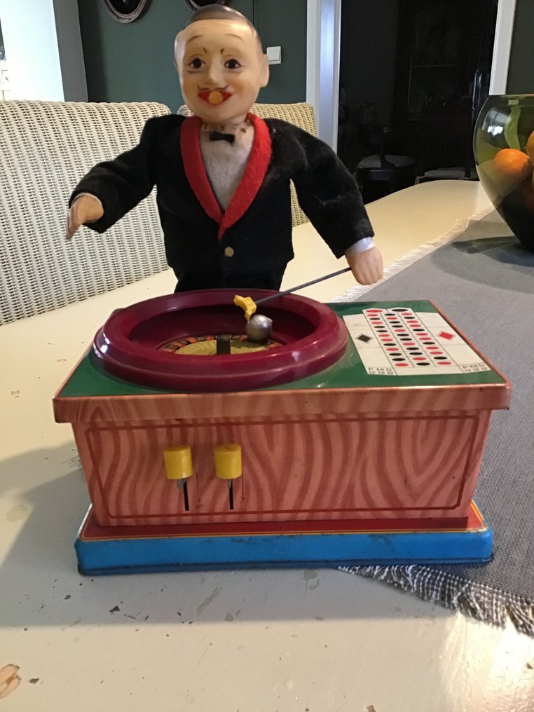 Plaything - Tin toy - Roulette Man - 1950-1960 - Japan #1.0